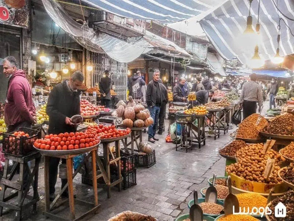 نمای سنگفرش بازار بزرگ رشت